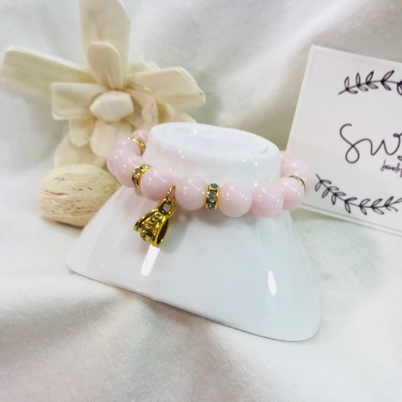 Gemstone Rose Quartz Bracelet - Picture 3 of 5